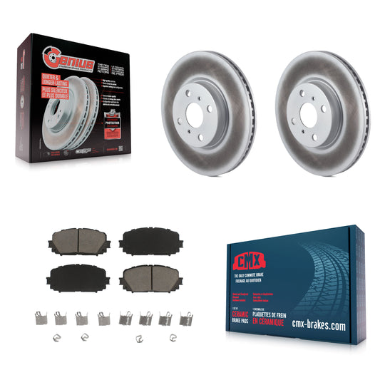 [Avant] Kit de disque (revêtu) et plaquette (céramique) de frein pour Toyota Yaris KGC-100550