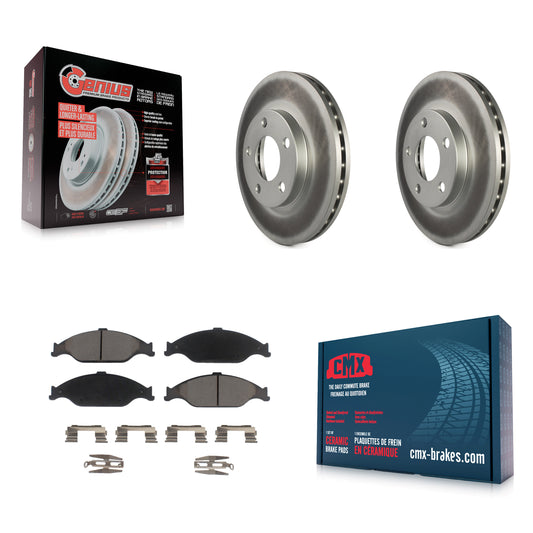 [Avant] Kit de disque (revêtu) et plaquette (céramique) de frein pour Ford Mustang KGC-100557