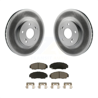 [Avant] Kit de disque (revêtu) et plaquette (céramique) de frein pour Honda Accord Acura TL TSX CL KGC-100559 par Transit Auto