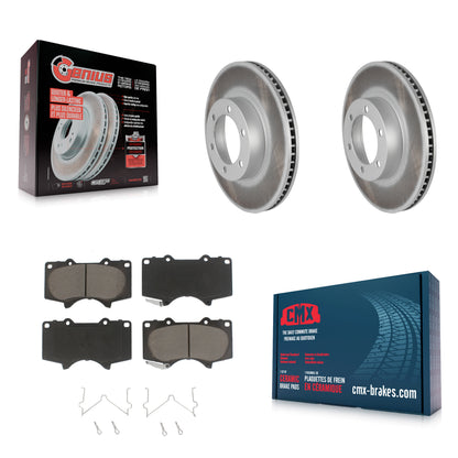 [Avant] Kit de disque (revêtu) et plaquette (céramique) de frein pour Toyota 4Runner Lexus GX470 KGC-100564