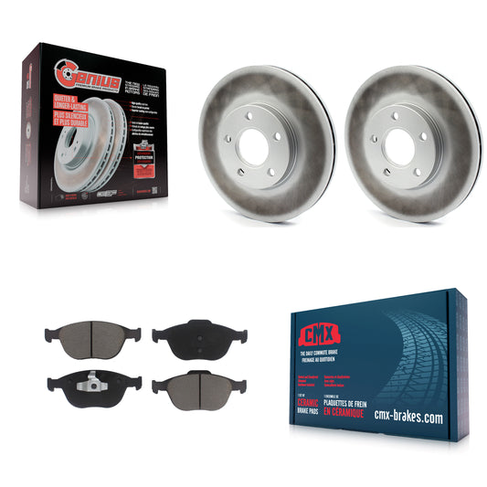 [Avant] Kit de disque (revêtu) et plaquette (céramique) de frein pour 2010-2013 Ford Connect KGC-100565