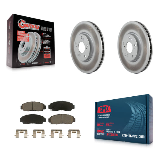 [Avant] Kit de disque (revêtu) et plaquette (céramique) de frein pour 2004-2005 Acura TL Automatic transmission KGC-100570