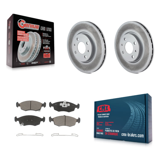 [Avant] Kit de disque (revêtu) et plaquette (céramique) de frein pour Fiat 500 KGC-100573