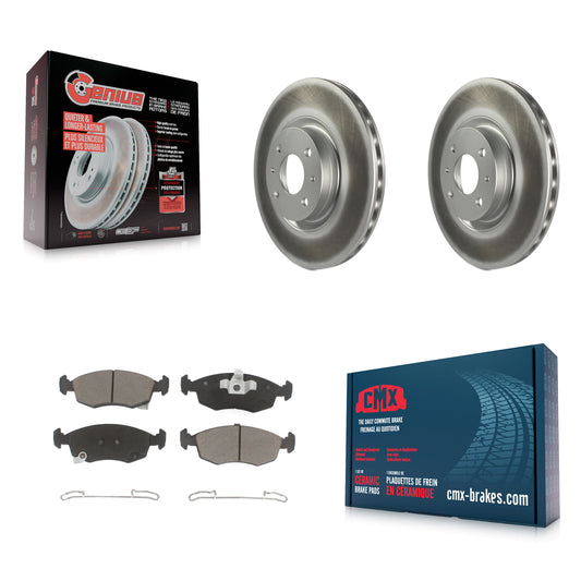 [Avant] Kit de disque (revêtu) et plaquette (céramique) de frein pour Fiat 500 KGC-100574