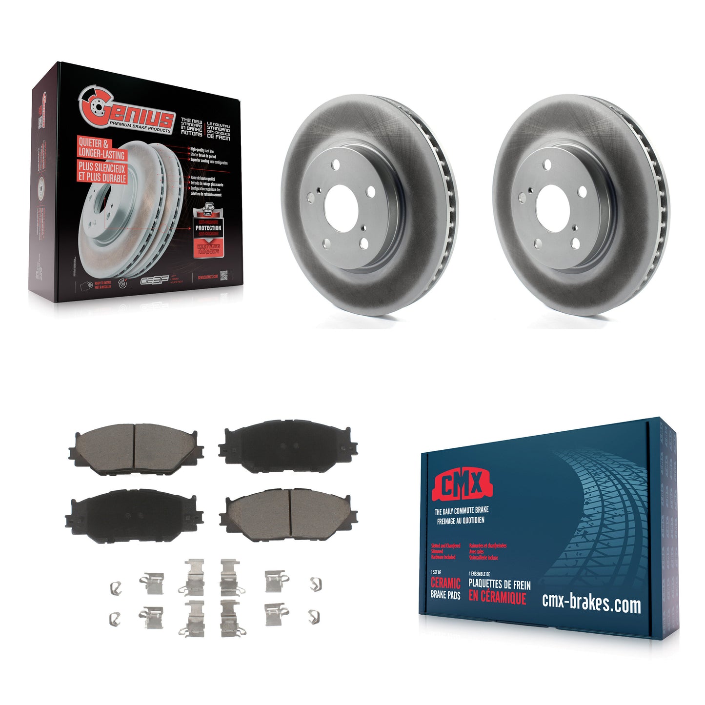 [Avant] Kit de disque (revêtu) et plaquette (céramique) de frein pour Lexus IS250 KGC-100575