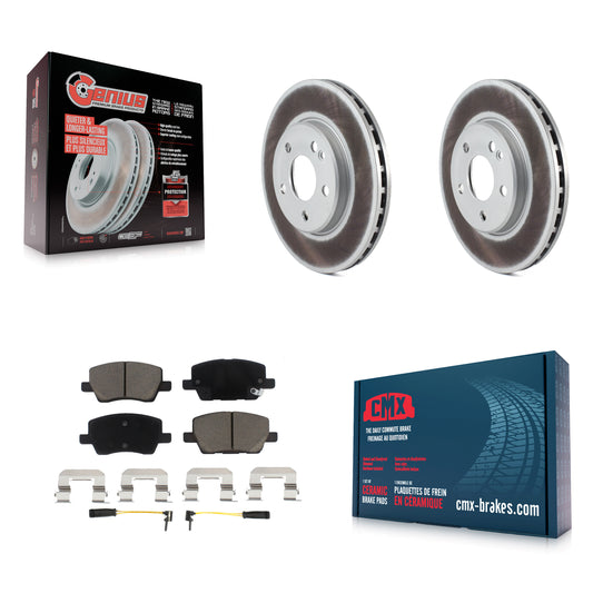 [Avant] Kit de disque (revêtu) et plaquette (céramique) de frein pour 2006-2011 Mercedes-Benz B200 KGC-100578