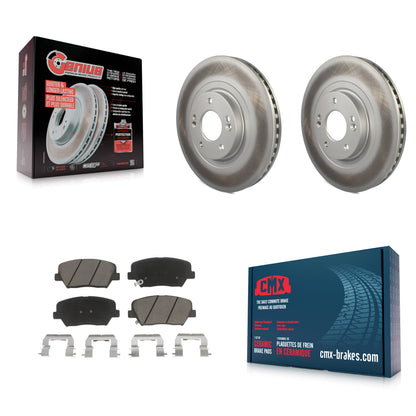 [Avant] Kit de disque (revêtu) et plaquette (céramique) de frein pour Hyundai Santa Fe Sport Kia Sorento KGC-100582