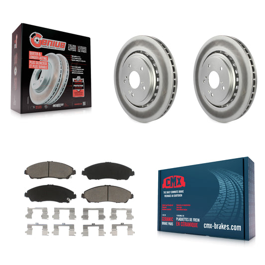 [Avant] Kit de disque (revêtu) et plaquette (céramique) de frein pour 2014-2016 Acura MDX KGC-100585