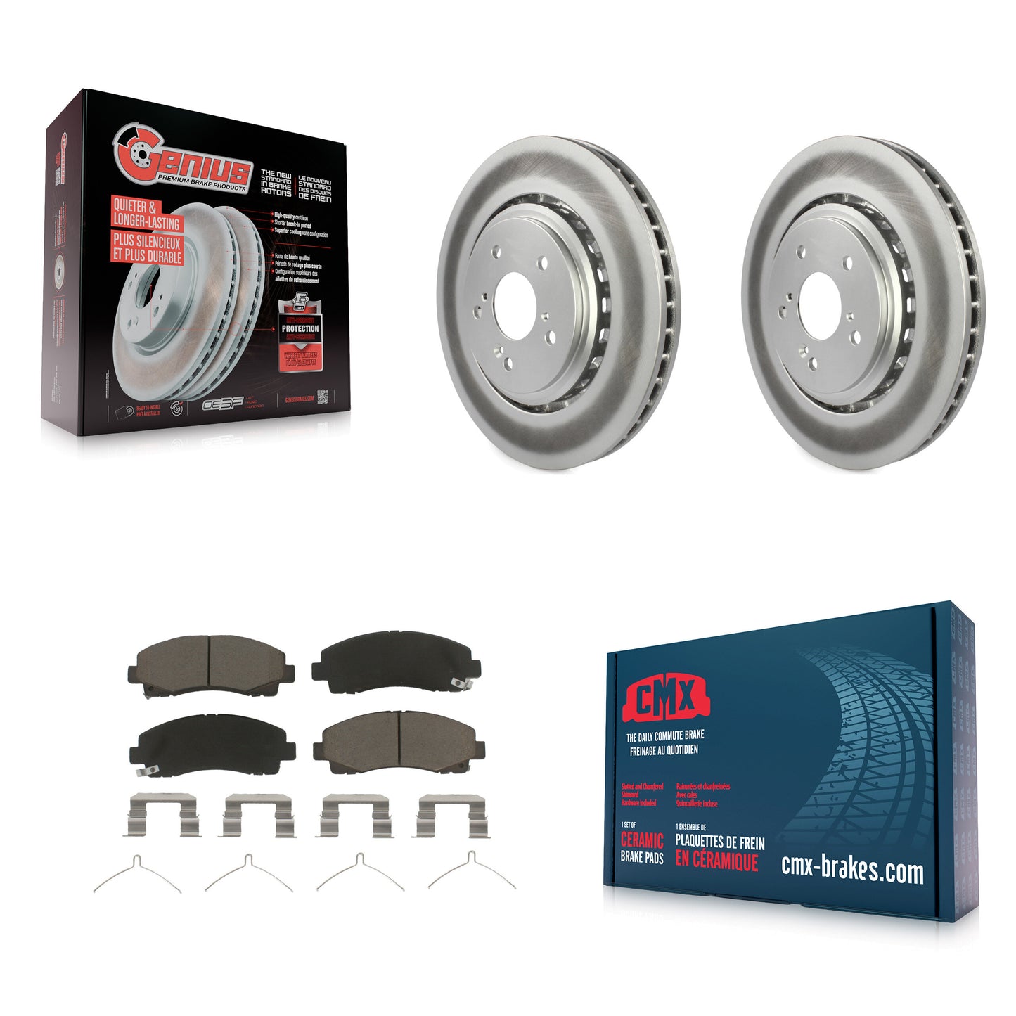 [Avant] Kit de disque (revêtu) et plaquette (céramique) de frein pour 2015-2020 Acura TLX KGC-100586