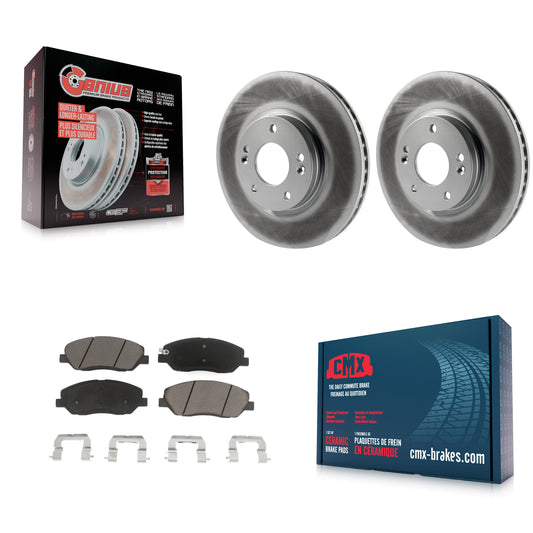 [Avant] Kit de disque (revêtu) et plaquette (céramique) de frein pour 2007-2009 Hyundai Santa Fe KGC-100589
