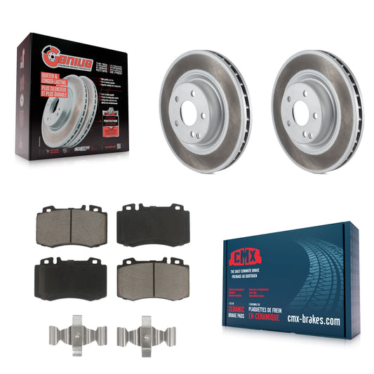[Avant] Kit de disque (revêtu) et plaquette (céramique) de frein pour Mercedes-Benz CLS550 CLS500 E550 KGC-100591