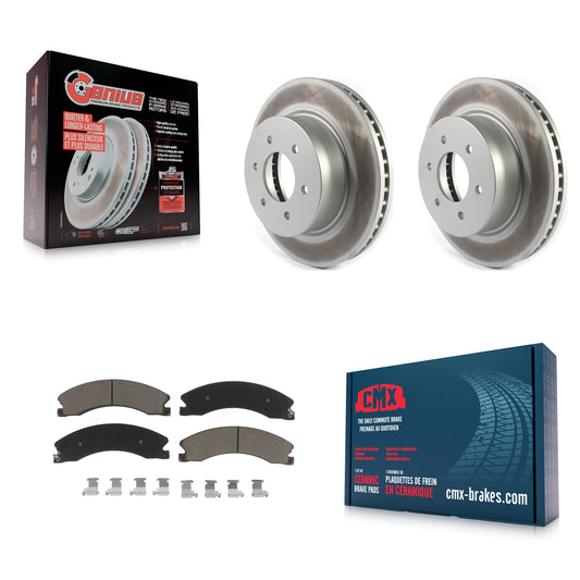 [Avant] Kit de disque (revêtu) et plaquette (céramique) de frein pour 2016-2023 Nissan TITAN XD KGC-100598