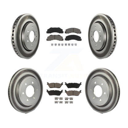 [Avant + Arrière] Kit de disque (revêtu) et plaquette (céramique) de frein pour 2015-2017 Ford F-150 avec Electric Parking KGC-100605