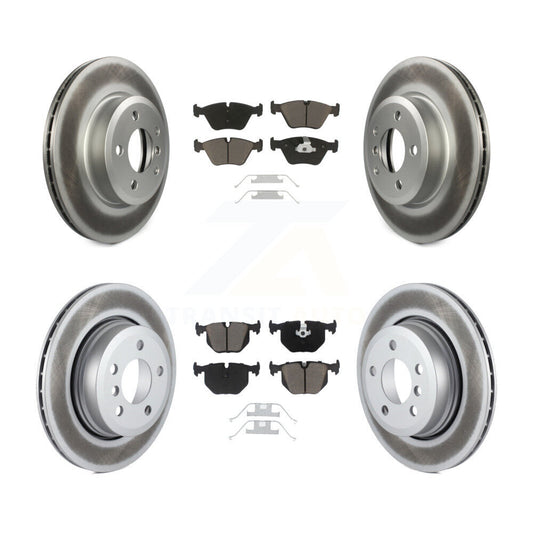 [Avant + Arrière] Kit de disque (revêtu) et plaquette (céramique) de frein pour 2004-2010 BMW X3 KGC-100606