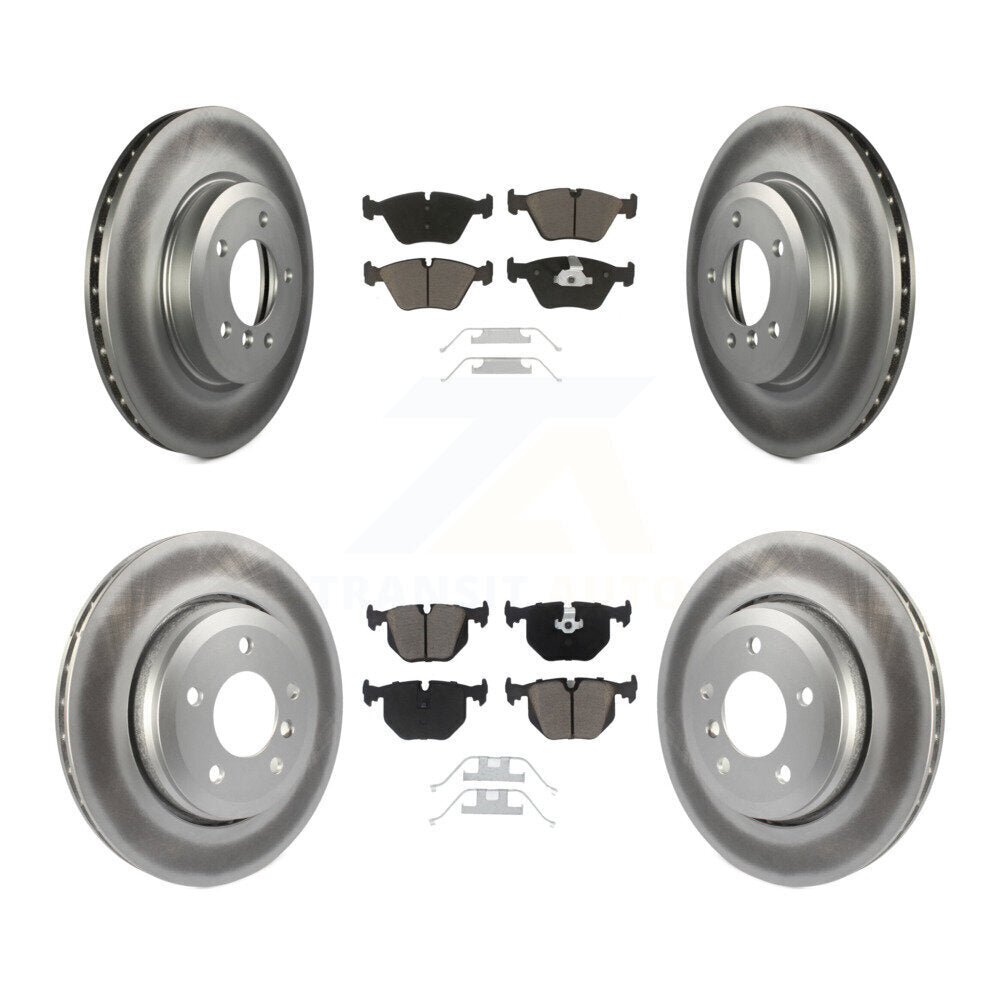 [Avant + Arrière] Kit de disque (revêtu) et plaquette (céramique) de frein pour BMW 330Ci 330i 330xi KGC-100608