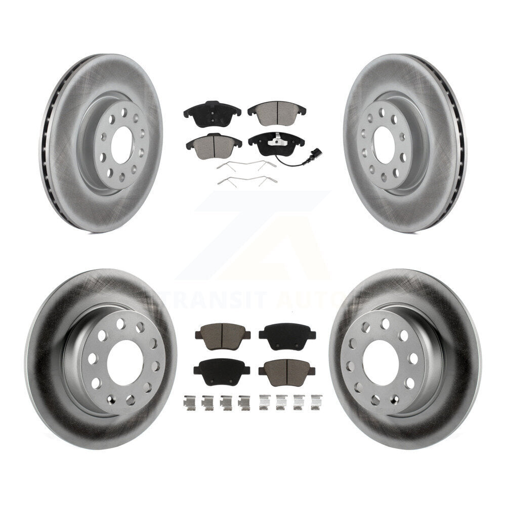 [Avant + Arrière] Kit de disque (revêtu) et plaquette (céramique) de frein pour Volkswagen Passat KGC-100615