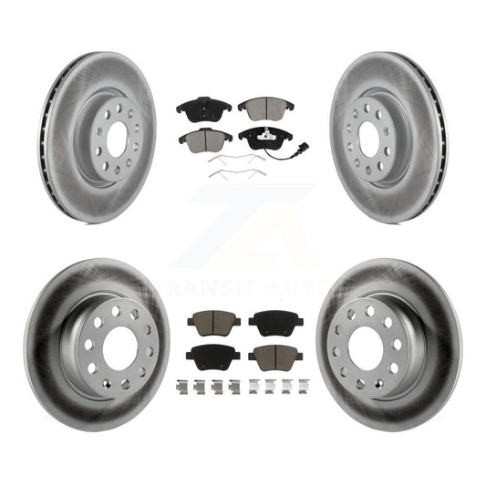 [Avant + Arrière] Kit de disque (revêtu) et plaquette (céramique) de frein pour Volkswagen Passat KGC-100615