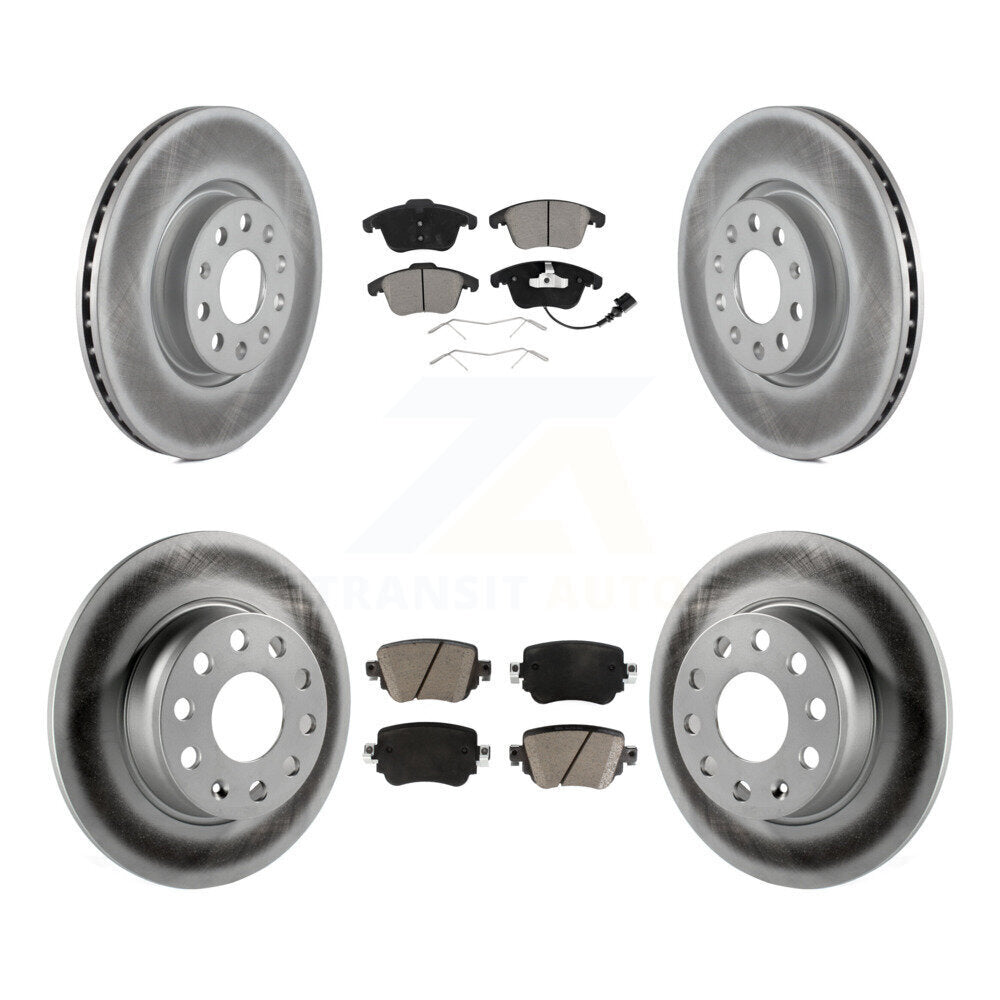 [Avant + Arrière] Kit de disque (revêtu) et plaquette (céramique) de frein pour Volkswagen Passat KGC-100619