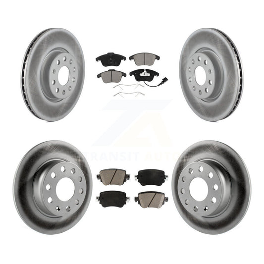 [Avant + Arrière] Kit de disque (revêtu) et plaquette (céramique) de frein pour Volkswagen Passat KGC-100619
