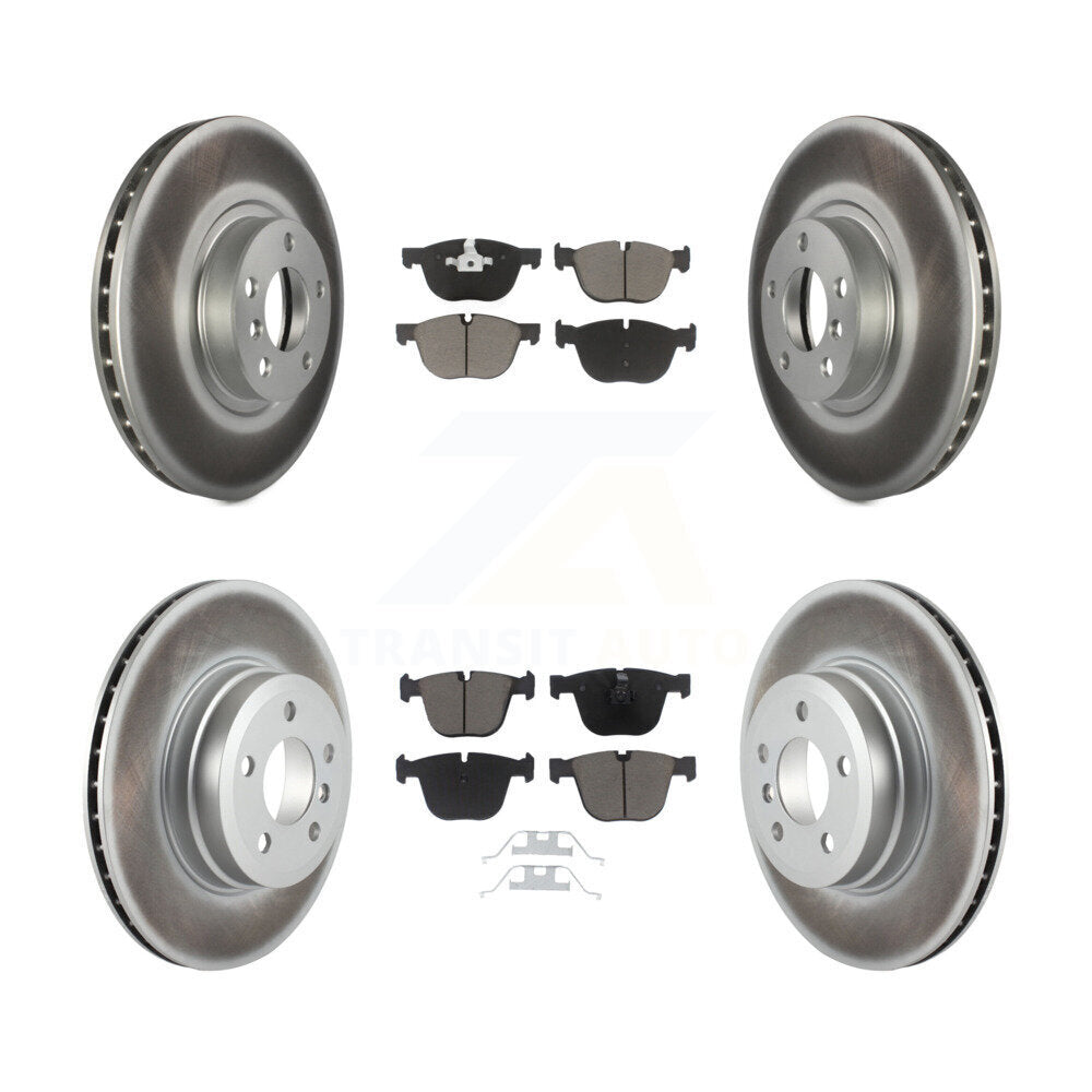 [Avant + Arrière] Kit de disque (revêtu) et plaquette (céramique) de frein pour BMW X5 X6 KGC-100621
