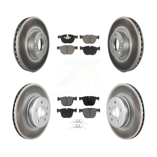[Avant + Arrière] Kit de disque (revêtu) et plaquette (céramique) de frein pour BMW X5 X6 KGC-100621