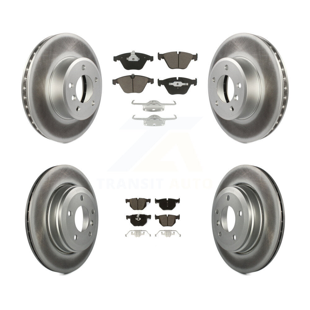 [Avant + Arrière] Kit de disque (revêtu) et plaquette (céramique) de frein pour BMW 530i 525i 528i KGC-100623
