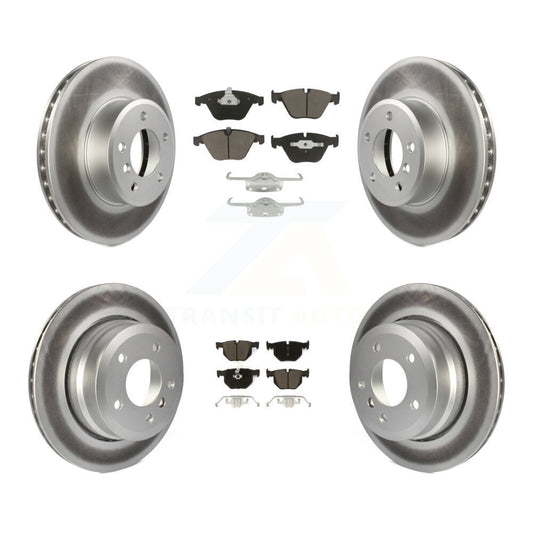 [Avant + Arrière] Kit de disque (revêtu) et plaquette (céramique) de frein pour BMW 530xi 535xi 528i xDrive 535i 528xi 525xi KGC-100624