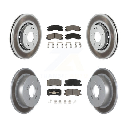 [Avant + Arrière] Kit de disque (revêtu) et plaquette (céramique) de frein pour Mitsubishi Lancer KGC-100625