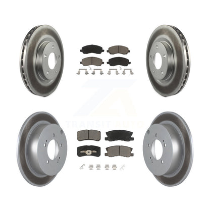 [Avant + Arrière] Kit de disque (revêtu) et plaquette (céramique) de frein pour Mitsubishi Outlander KGC-100631