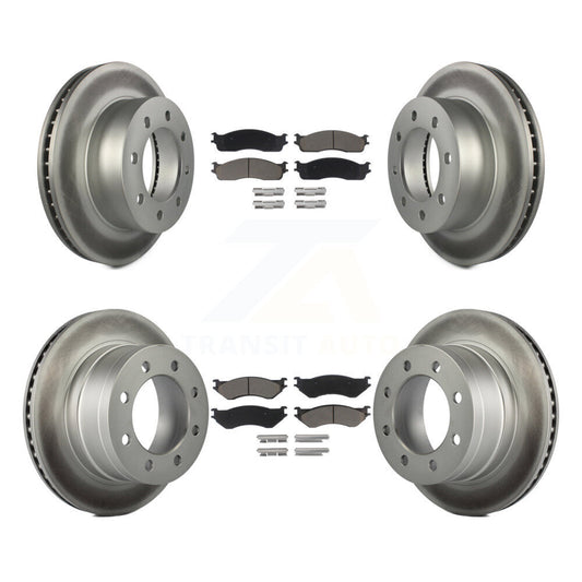 [Avant + Arrière] Kit de disque (revêtu) et plaquette (céramique) de frein pour Dodge Ram 2500 1500 3500 KGC-100635
