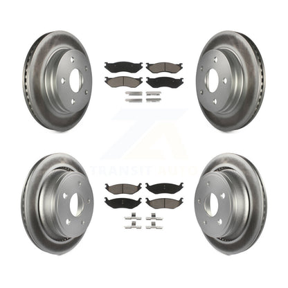[Avant + Arrière] Kit de disque (revêtu) et plaquette (céramique) de frein pour Dodge Durango Ram 1500 KGC-100636