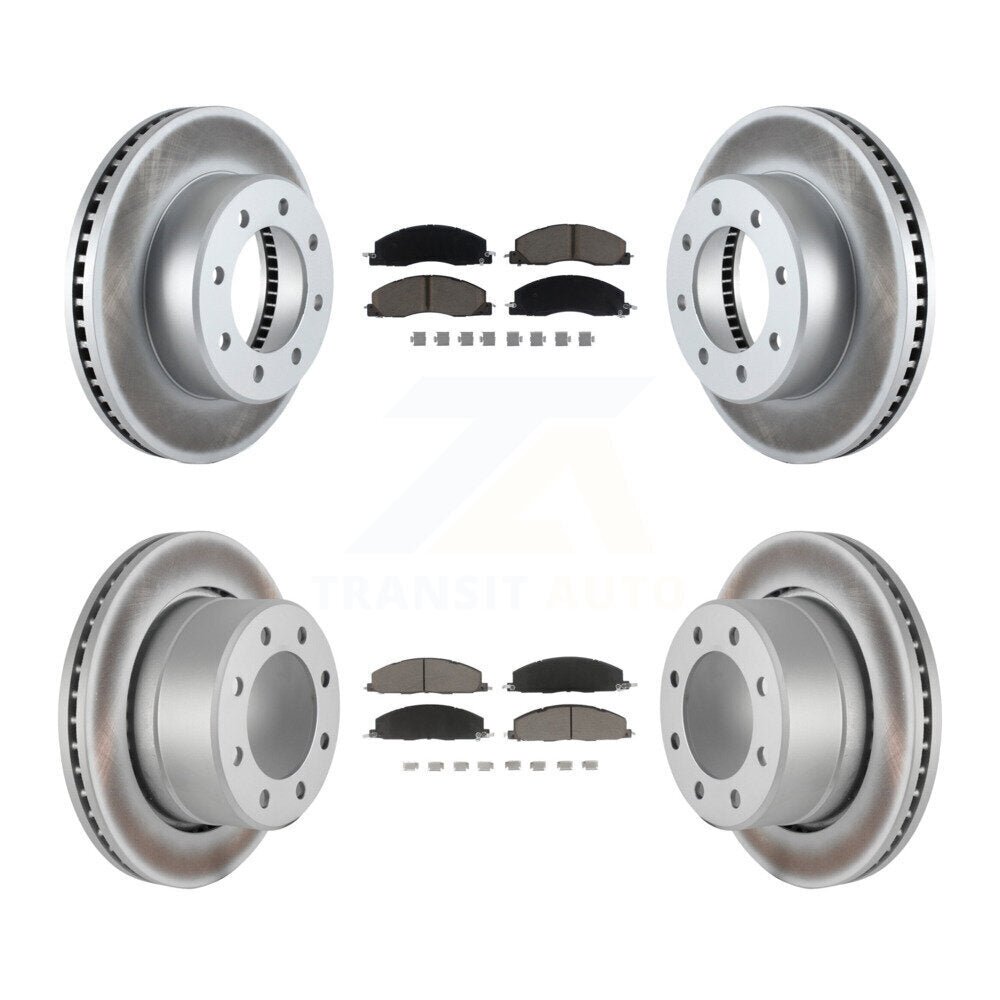 [Avant + Arrière] Kit de disque (revêtu) et plaquette (céramique) de frein pour Ram 2500 3500 1500 Dodge KGC-100637
