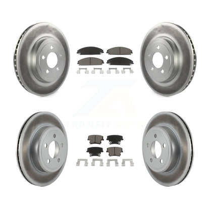 [Avant + Arrière] Kit de disque (revêtu) et plaquette (céramique) de frein pour Dodge Charger Chrysler 300 Challenger Magnum KGC-100638