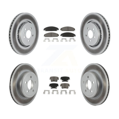 [Avant + Arrière] Kit de disque (revêtu) et plaquette (céramique) de frein pour Dodge Charger avec 355mm Diameter Rotor KGC-100639