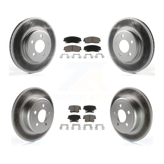 [Avant + Arrière] Kit de disque (revêtu) et plaquette (céramique) de frein pour Dodge Charger Chrysler 300 Challenger Magnum KGC-100640
