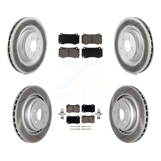 [Avant + Arrière] Kit de disque (revêtu) et plaquette (céramique) de frein pour Dodge Charger Chrysler 300 Challenger Magnum KGC-100641
