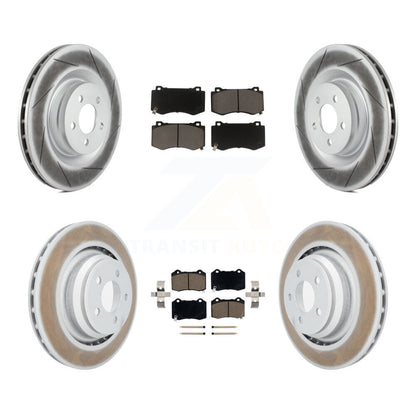 [Avant + Arrière] Kit de disque (revêtu) et plaquette (céramique) de frein pour Dodge Charger Chrysler 300 Challenger Magnum KGC-100642