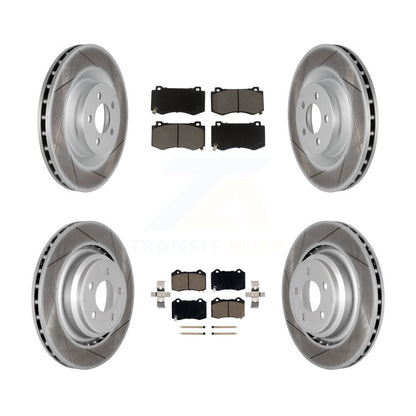 [Avant + Arrière] Kit de disque (revêtu) et plaquette (céramique) de frein pour Dodge Charger Chrysler 300 Challenger Magnum KGC-100643