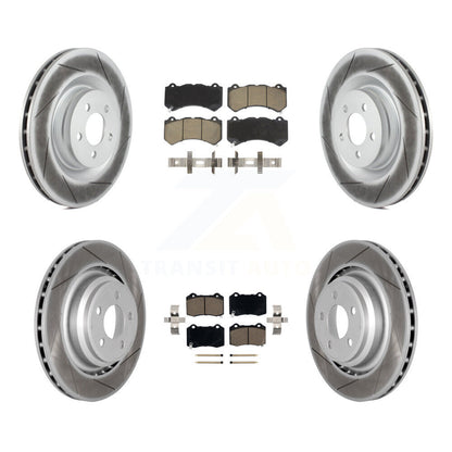 [Avant + Arrière] Kit de disque (revêtu) et plaquette (céramique) de frein pour Dodge Challenger Charger KGC-100645