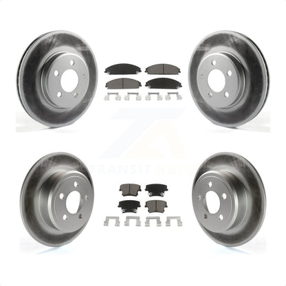 [Avant + Arrière] Kit de disque (revêtu) et plaquette (céramique) de frein pour 2019-2021 Chrysler 300 RWD avec 5.7L KGC-100650 par Transit Auto