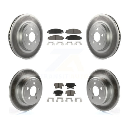 [Avant + Arrière] Kit de disque (revêtu) et plaquette (céramique) de frein pour 2005-2006 Chrysler 300 AWD avec 3.5L KGC-100651