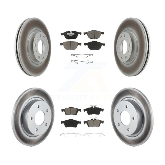 [Avant + Arrière] Kit de disque (revêtu) et plaquette (céramique) de frein pour Mazda 3 Sport KGC-100656