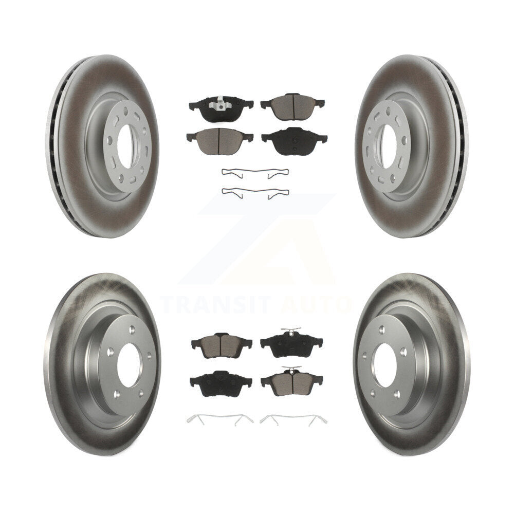[Avant + Arrière] Kit de disque (revêtu) et plaquette (céramique) de frein pour Mazda 5 KGC-100658