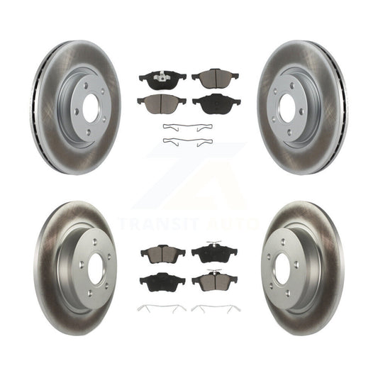 [Avant + Arrière] Kit de disque (revêtu) et plaquette (céramique) de frein pour Volvo S40 C70 C30 V50 KGC-100659