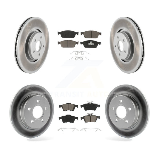 [Avant + Arrière] Kit de disque (revêtu) et plaquette (céramique) de frein pour Ford Focus ST KGC-100660