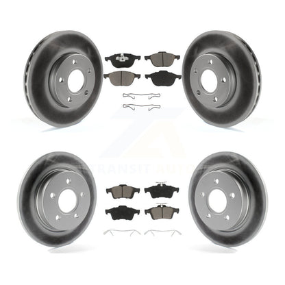[Avant + Arrière] Kit de disque (revêtu) et plaquette (céramique) de frein pour Ford Focus KGC-100661