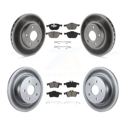[Avant + Arrière] Kit de disque (revêtu) et plaquette (céramique) de frein pour Ford C-Max KGC-100662