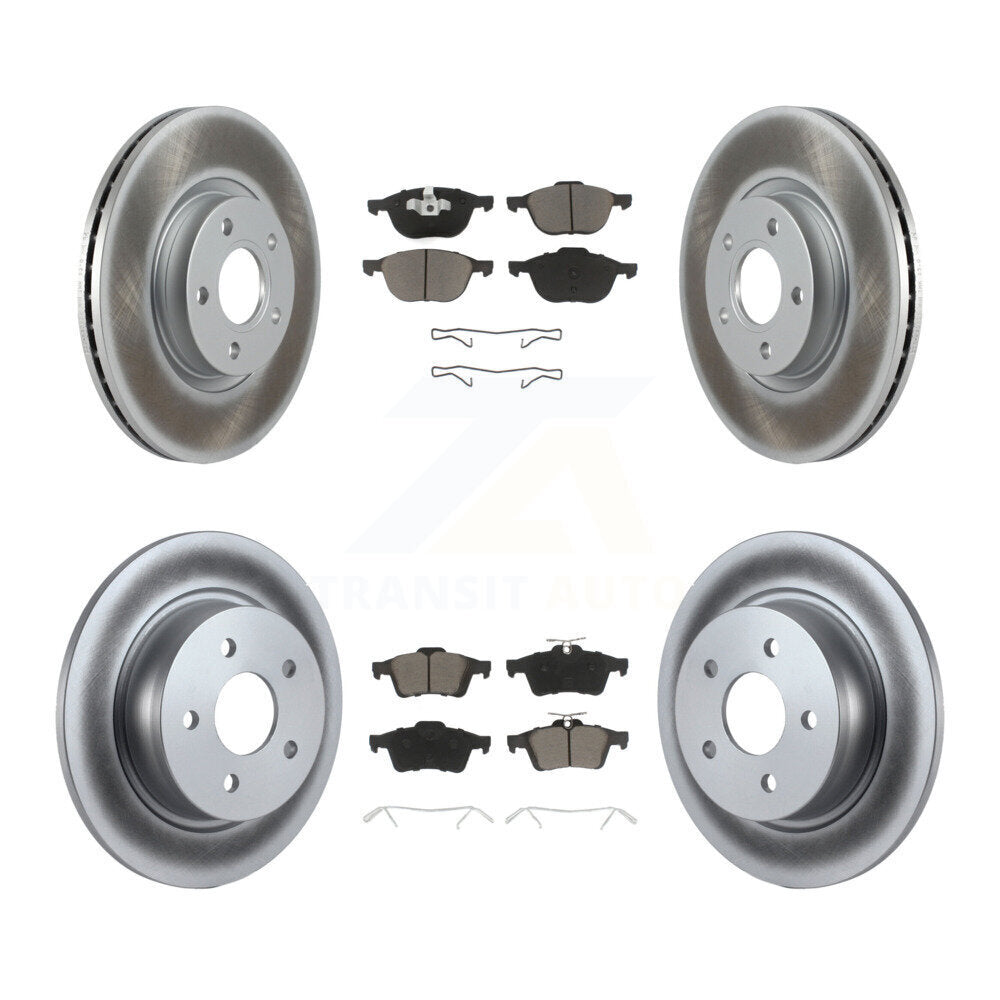 [Avant + Arrière] Kit de disque (revêtu) et plaquette (céramique) de frein pour Ford Escape C-Max KGC-100663