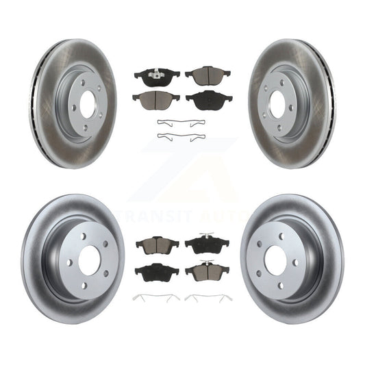 [Avant + Arrière] Kit de disque (revêtu) et plaquette (céramique) de frein pour Ford Escape C-Max KGC-100663