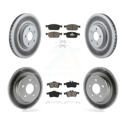 [Avant + Arrière] Kit de disque (revêtu) et plaquette (céramique) de frein pour Ford Focus ST KGC-100664
